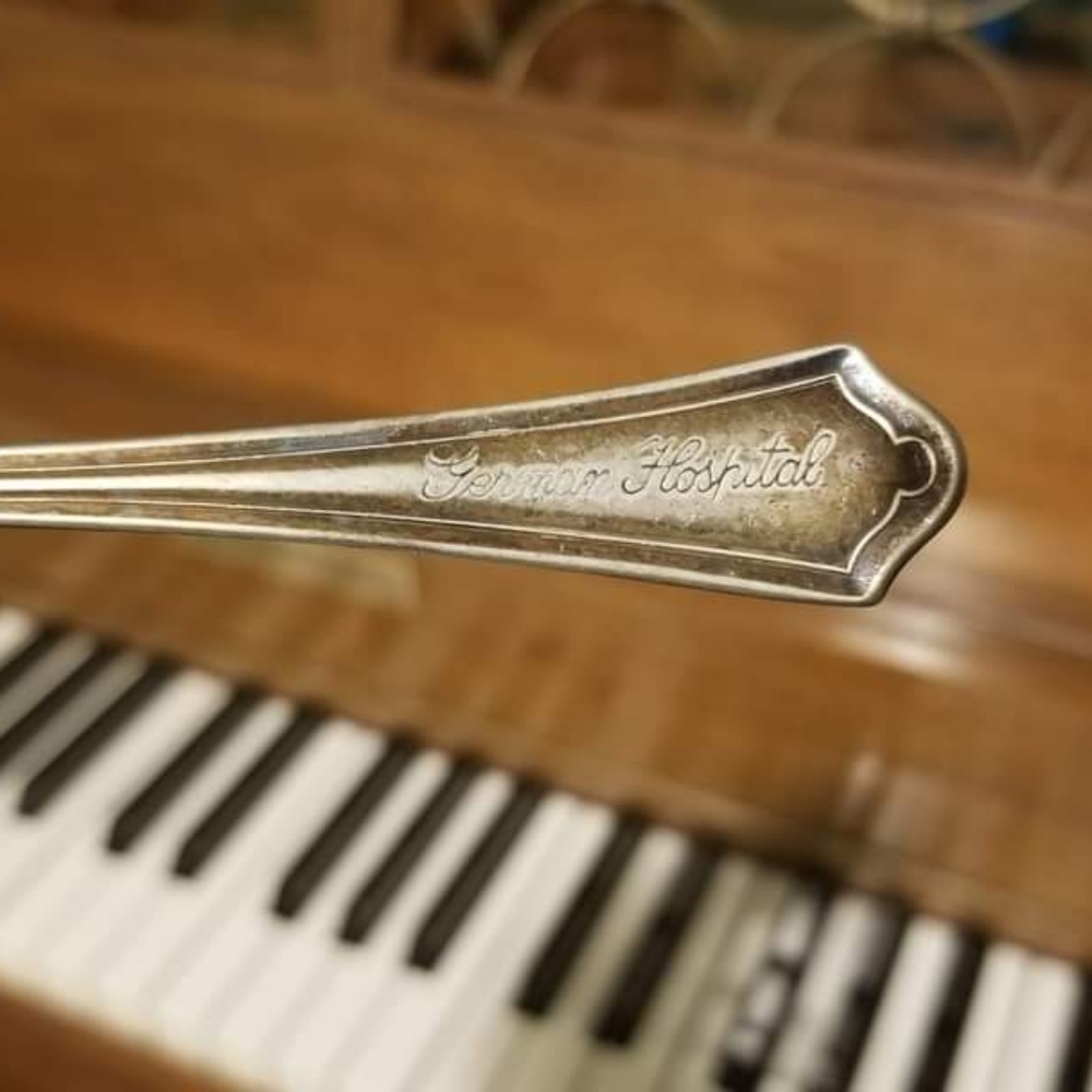 Silver plated vintage spoon